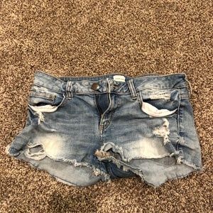 denim shorts